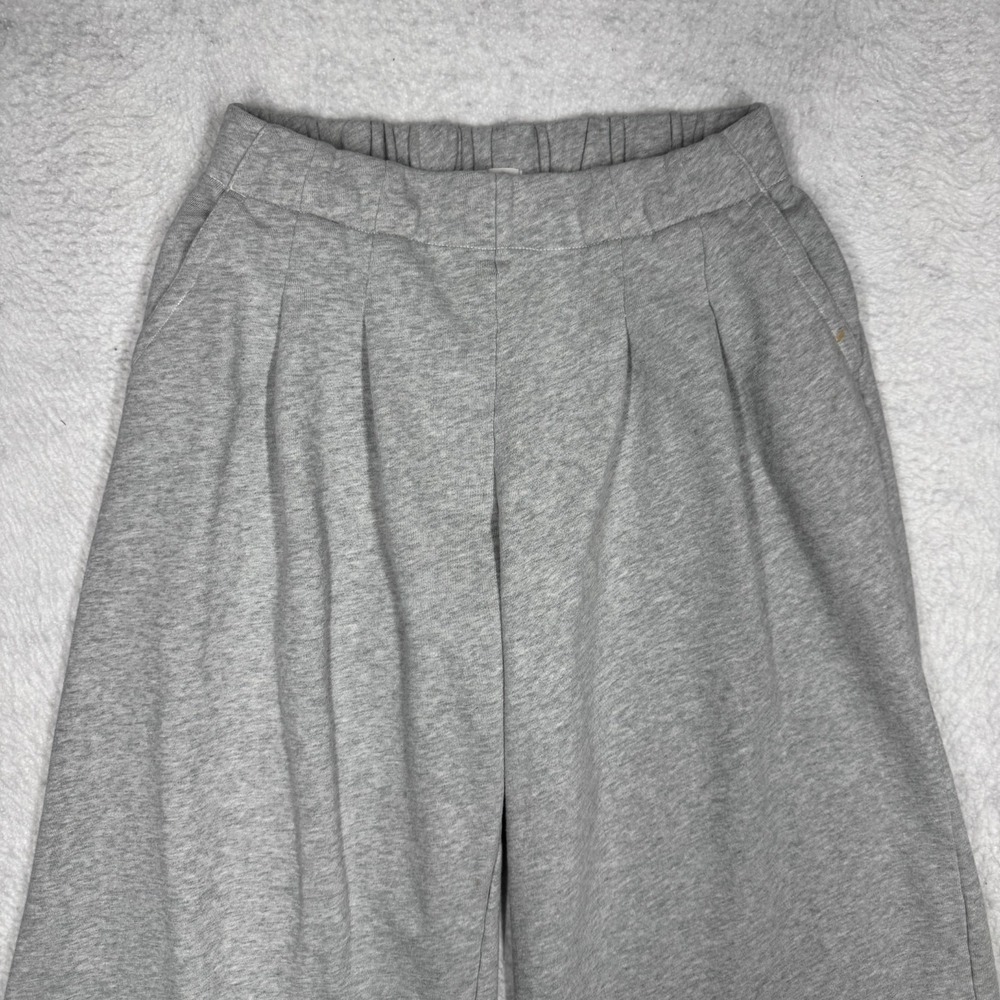 Aerie Sweatpants Gray Wide Leg Cotton Lounge Pants Sweats Women's Size M - Picture 2 of 14